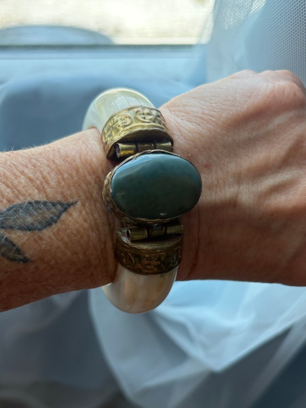 Vintage Ethnic Bone Bracelet India 19th Century - Picture 9 of 12